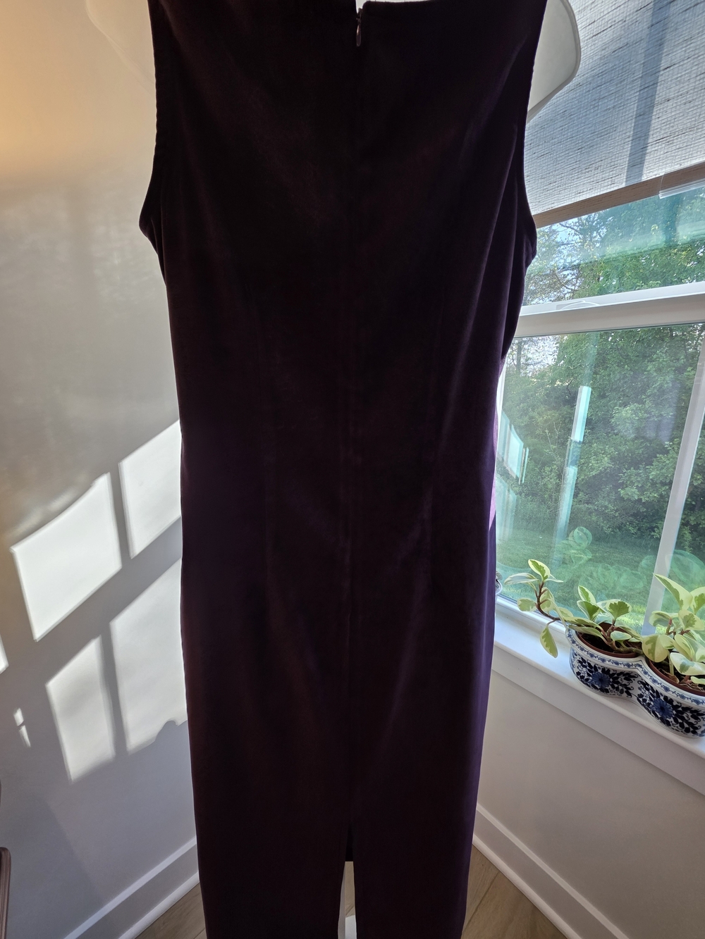 Jessica Howard Plum Sleeveless Maxi Dress with Scoop Neck Size M/L 90s Lagenlook - Picture 16 of 16